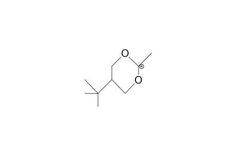 2-Methyl-5-tert-butyl-1,3-dioxan-2-ylium cation