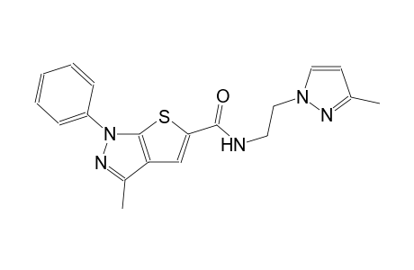 1H-thieno[2,3-c]pyrazole-5-carboxamide, 3-methyl-N-[2-(3-methyl-1H-pyrazol-1-yl)ethyl]-1-phenyl-