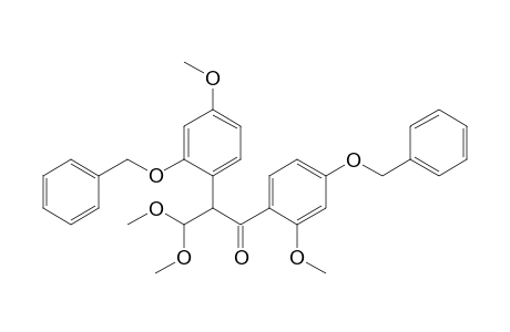 1-(4'-Benzyloxy-2'-methoxyphenyl)-2-(2"-benzyloxy-4"-methoxyphenyl)-3,3-dimethoxypropan-1-one