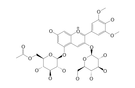 MALVIDIN-3-O-BETA-D-GLUCOPYRANOSIDE-5-O-BETA-D-[6-O-ACETYLGLUCOPYRANOSIDE]