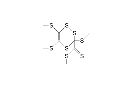 5-(Methylthio-thiocarbonyl)-1,2,5-tris(methylthio)-3,4,6-trithia-cyclohexene