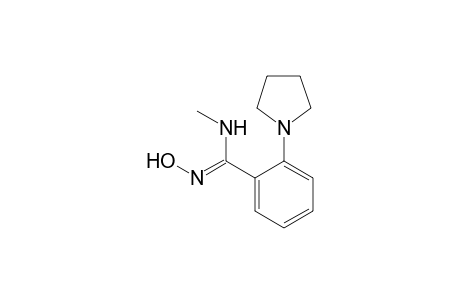 (Z)-N-Methyl-2-(1'-pyrrolidinyl) benzamidoxime