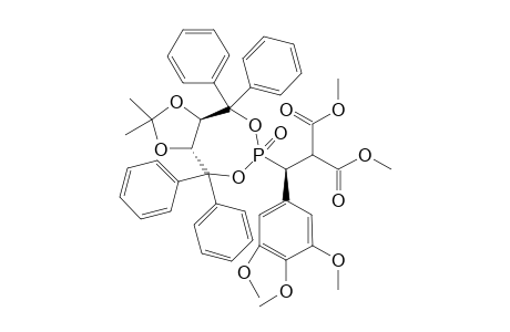 2-{(S)-1-[(3aR,8aR)-2,2-Dimethyl-6-oxo-4,4,8,8-tetraphenylperhydro-6.lamda.5-phosphepino[4,5-d][1,3]dioxol-6-yl]-1-(3,4,5-trimethoxyphenylphenyl)methyl}malonic acid dimethyl ester