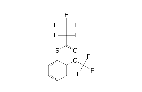 2-(Trifluoromethoxy)thiophenol, S-pentafluoropropionyl-