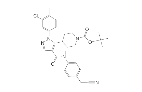 1-piperidinecarboxylic acid, 4-[1-(3-chloro-4-methylphenyl)-4-[[[4-(cyanomethyl)phenyl]amino]carbonyl]-1H-pyrazol-5-yl]-, 1,1-dimethylethyl ester