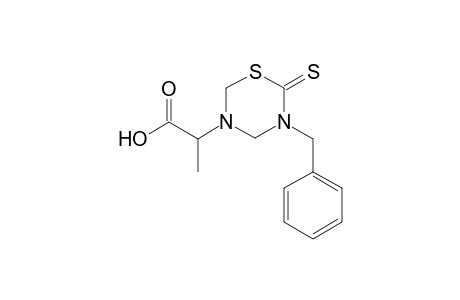 2-(5-Benzyl-6-thioxo-1,3,5-thiadiazinan-3-yl)propanoic acid