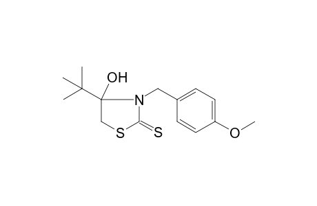 Thiazolidine-2-thione, 4-tert-butyl-4-hydroxy-3-(4-methoxybenzyl)-