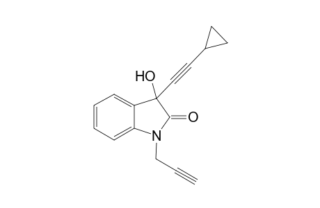 3-(2-cyclopropylethynyl)-3-hydroxy-1-prop-2-ynyl-indolin-2-one