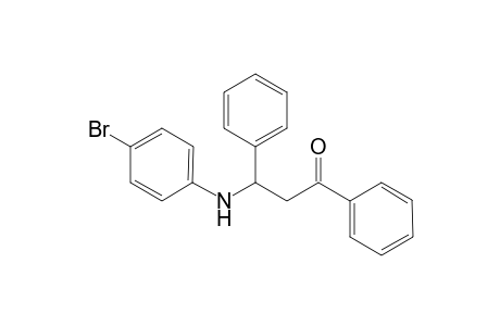 3-(N-p-Bromophenylamino)-1,3-Diphenyl-1-Acetone