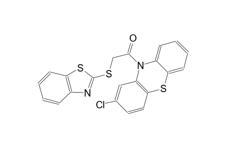 10H-phenothiazine, 10-[(2-benzothiazolylthio)acetyl]-2-chloro-