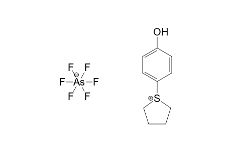 Thiophenium, tetrahydro-1-(4-hydroxyphenyl)-, hexafluoroarsenate salt