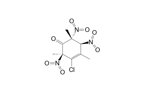 3-CHLORO-2,4,6-TRIMETHYL-R-2,C-5,T-6-TRINITROCYCLOHEX-3-ENONE