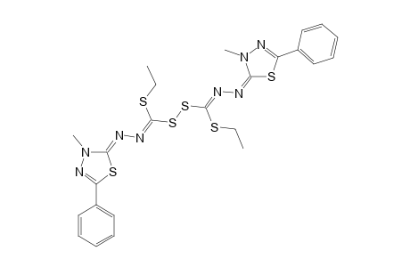 DIETHYL-BIS-(3-METHYL-5-PHENYL-2,3-DIHYDRO-1,3,4-THIADIAZOL-2-YLIDENE)-(THIOPEROXYDICARBONOHYDRAZONATE)