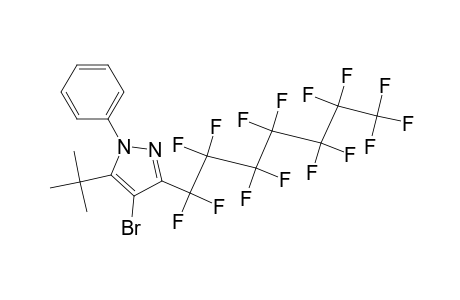 1H-Pyrazole, 4-bromo-5-(1,1-dimethylethyl)-3-(pentadecafluoroheptyl)-1-phenyl-