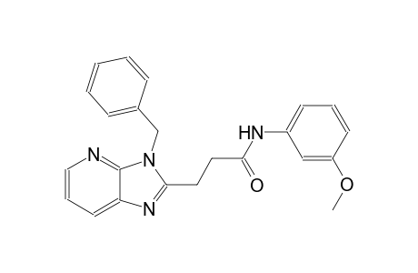 3H-imidazo[4,5-b]pyridine-2-propanamide, N-(3-methoxyphenyl)-3-(phenylmethyl)-