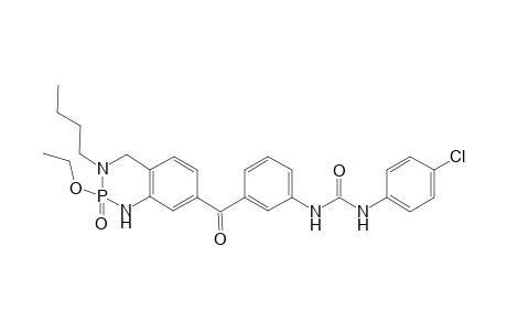 1-[3-(3-Butyl-2-oxo-2-ethoxy-1,2,3,4-tetrahydrobenzo[1,3,2]diazaphosphonine-7-carbonyl)phenyl]-3-(4-chlorophenyl)urea