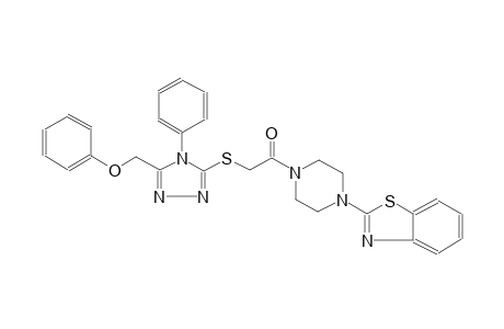 benzothiazole, 2-[4-[[[5-(phenoxymethyl)-4-phenyl-4H-1,2,4-triazol-3-yl]thio]acetyl]-1-piperazinyl]-