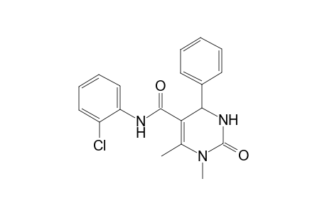 1,6-Dimethyl-2-oxo-4-phenyl-1,2,3,4-tetrahydropyrimidin-5-(2-chlorophenylcarboxamide)
