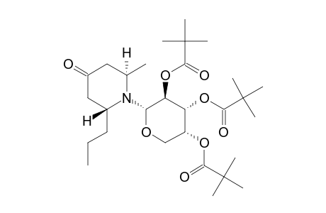 (2R,6S)-N-(2',3',4'-TRI-O-PIVALOYL-ALPHA-D-ARABINOPYRANOSYL)-2-METHYL-6-N-PROPYLPIPERIDIN-4-ONE