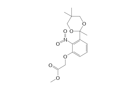 2-(3-METHOXYCARBONYL-METHYLENOXY-2-NITROPHENYL)-2,5,5-TRIMETHYL-1,3-DIOXANE