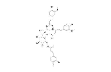 3,4-O-BETA-D-DI-FERULOYL-FRUCTOFURANOSYL-6-O-ALPHA-D-(CAFFEOYL)-GLUCOPYRANOSIDE