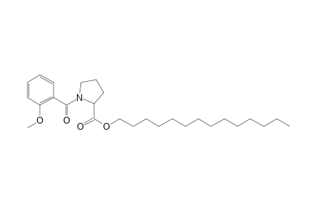 L-Proline, N-(2-methoxybenzoyl)-, tetradecyl ester