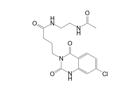 N-[2-(acetylamino)ethyl]-4-(7-chloro-2,4-dioxo-1,4-dihydro-3(2H)-quinazolinyl)butanamide