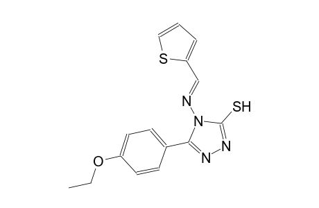 5-(4-ethoxyphenyl)-4-{[(E)-2-thienylmethylidene]amino}-4H-1,2,4-triazol-3-yl hydrosulfide