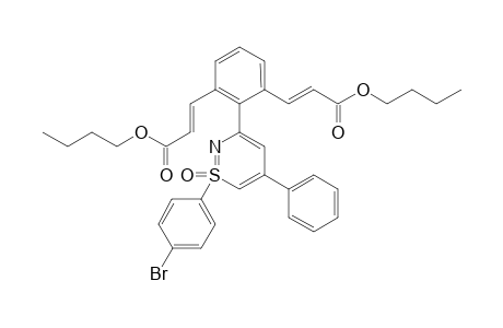 Dibutyl 3,3'-{2-[1-(4-bromophenyl)-1-oxido-5-phenyl-1l6,2-thiazin-3-yl}-1,3-phenylene)(2E,2'E)-diacrylate