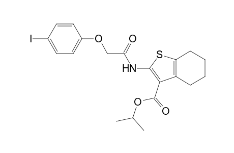 Isopropyl 2-{[(4-iodophenoxy)acetyl]amino}-4,5,6,7-tetrahydro-1-benzothiophene-3-carboxylate