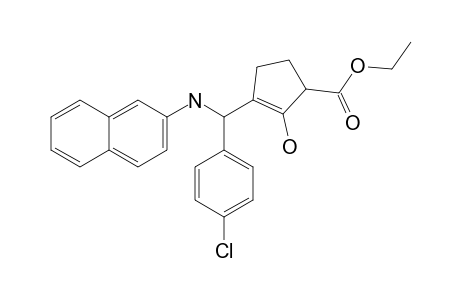 ETHYL-2-HYDROXY-3-[PARA-CHLOROPHENYL-(2-NAPHTHYLAMINO)-METHYL]-2-CYCLOPENTENE-CARBOXYLATE