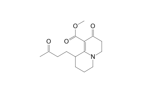 2H-Quinolizine-1-carboxylic acid, 3,4,6,7,8,9-hexahydro-2-oxo-9-(3-oxobutyl)-, methyl ester