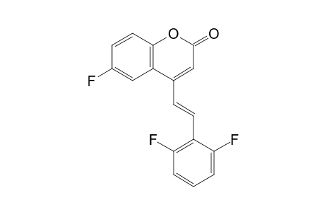 4-(2,6-Difluorostyryl)-6-fluorocoumarin