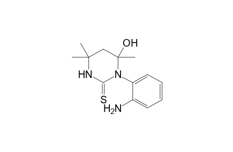1-(2-aminophenyl)-4,4,6-trimethyl-6-oxidanyl-1,3-diazinane-2-thione