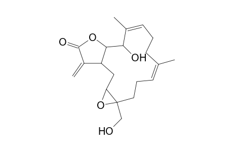 Oxireno[4,5]cyclotetradeca[1,2-b]furan-12(1aH)-one, 2,3,6,7,10,10a,13,13a,14,14a-decahydro-10-hydroxy-1a-(hydroxymethyl)- 5,9-dimethyl-13-methylene-