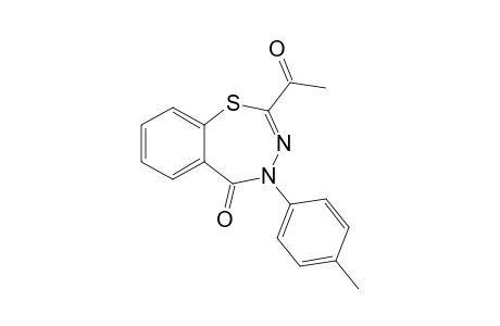 2-Acetyl-4-(4'-methylphenyl)-1,3,4-benzothiadiazepin-5(4H)-one