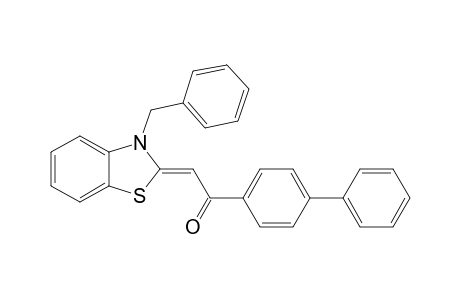 (Z)-1-([1,1'-Biphenyl]-4-yl)-2-(3-benzylbenzo[d]thiazol-2(3H)-ylidene)ethan-1-one