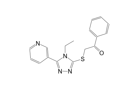 ethanone, 2-[[4-ethyl-5-(3-pyridinyl)-4H-1,2,4-triazol-3-yl]thio]-1-phenyl-