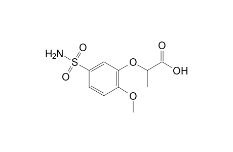 2-(2-methoxy-5-sulfamoylphenoxy)propionic acid