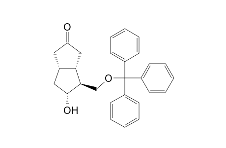 (3aS,4S,5R,6aR)-hexahydro-5-hydroxy-4-[(trityloxy)methyl]-2(1H)-pentalenone