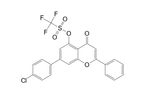 7-(4-Chlorophenyl)-4-oxo-2-phenyl-4H-chromen-5-yl Trifluoromethanesulfonate