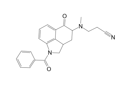 4-(N-Methyl-N-2'-cyanoethyl)amino-1-benzoyl-2,2a,3,4-tetrahydrobenz[cd]indol-5(1H)-one