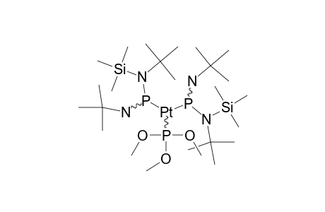 BIS-([TERT.-BUTYL-(TRIMETHYLSILYL)-AMINO]-(TERT.-BUTYLIMINO)-PHOSPHANE)-(TRIMETHYLPHOSPHITE)-PLATIN-(0)