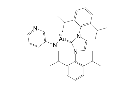 [1,3-BIS-(2,6-DIISOPROPYLPHENYL)-IMIDAZOL-2-YLIDENE]-(PYRIDIN-3-YLAMINO)-GOLD-COMPLEX