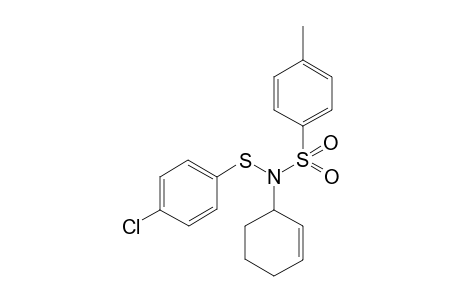 N-(4-Chlorophenylthio)-N-(cyclohex-2-enyl)-4-methylbenzenesulfonamide