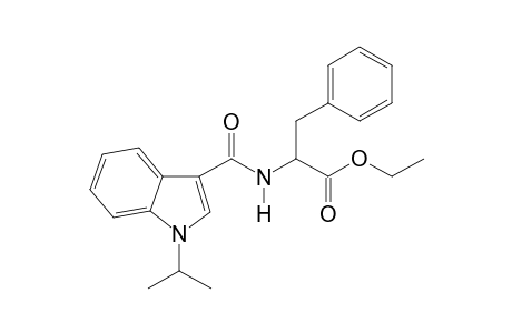 Ethyl 2-([(1-[propan-2-yl]-1H-indol-3-yl)carbonyl]amino)-3-phenyl propanoate