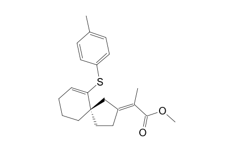 (-)-Methyl (2E,5S)-2-[6-(p-Tolylthio)spiro[4.5]dec-6-en-2-ylidene]propionate