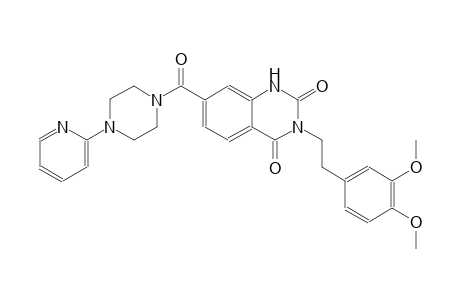 3-[2-(3,4-dimethoxyphenyl)ethyl]-7-{[4-(2-pyridinyl)-1-piperazinyl]carbonyl}-2,4(1H,3H)-quinazolinedione