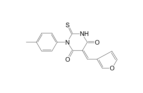 (5E)-5-(3-Furylmethylene)-1-(4-methylphenyl)-2-thioxodihydro-4,6(1H,5H)-pyrimidinedione