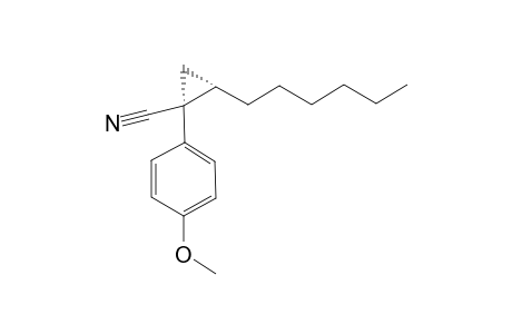 (1S,2S)-2-hexyl-1-(4-methoxyphenyl)cyclopropanecarbonitrile